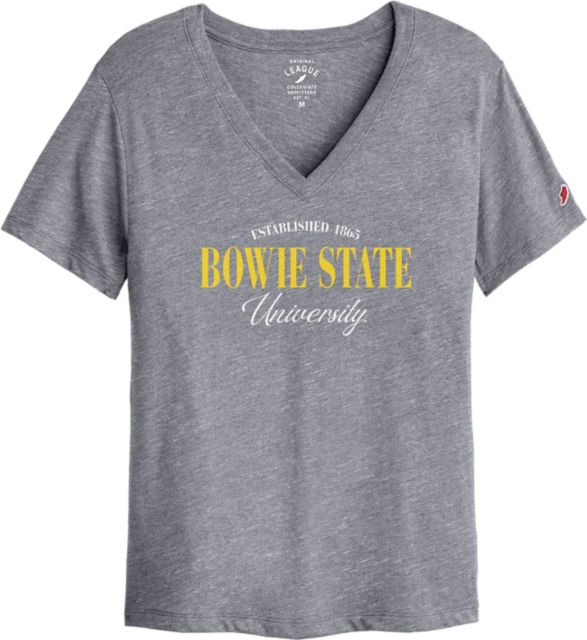 Bowie State University Women's V-Neck Short Sleeve T-Shirt