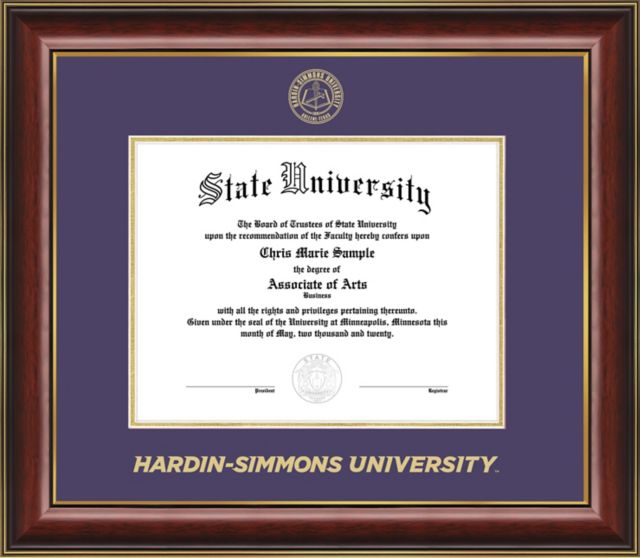 Hardin-Simmons University Classic Diploma Frame