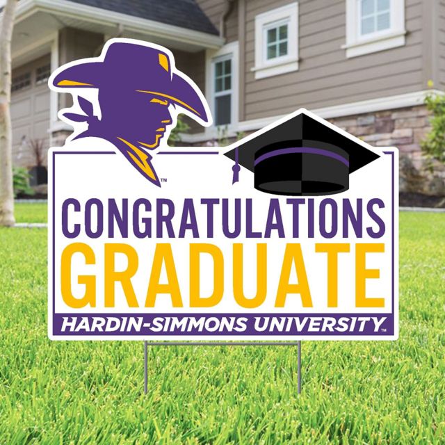 Hardin-Simmons University Grad Lawn Sign