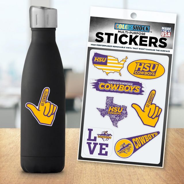 Hardin-Simmons University 7.5'' x 7.5'' Sticker Sheet