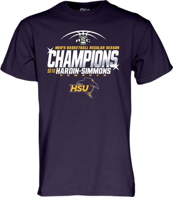 Hardin-Simmons University Men's Basketball 2024 American Southwest Regular Season Champions T-Shirt