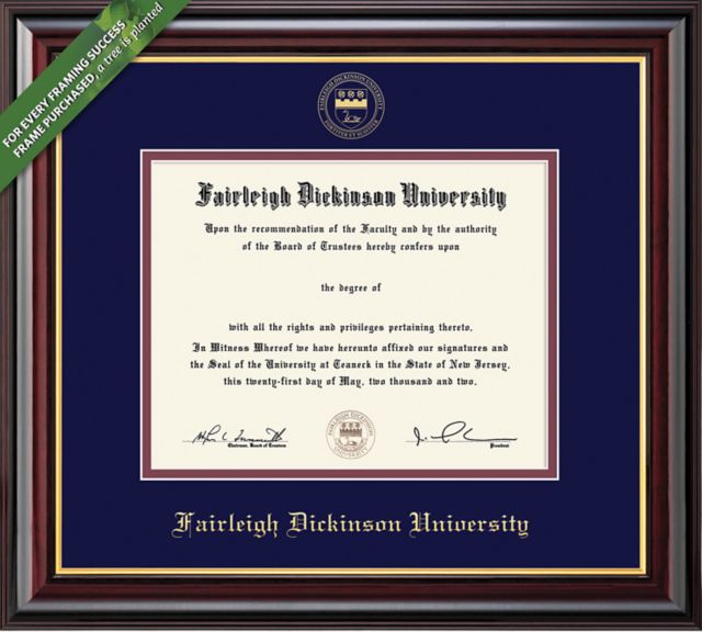Fairleigh Dickinson University 8.5'' x 11'' Windsor Diploma Frame
