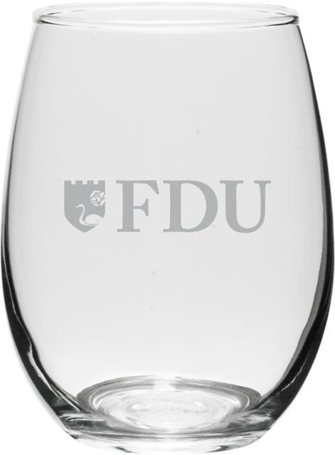 Fairleigh Dickinson University 15 oz. Stemless Wine Glass