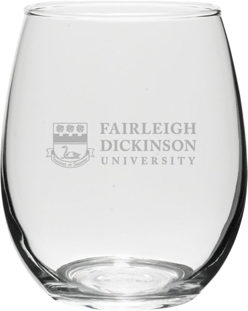 Fairleigh Dickinson University 21 oz. Stemless Wine Glass