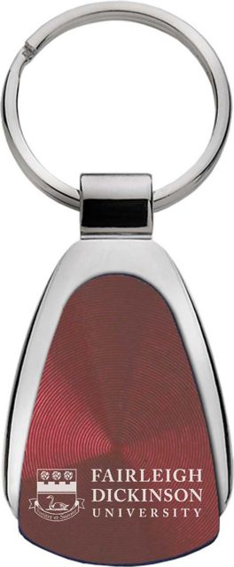 Fairleigh Dickinson University Teardrop Keychain