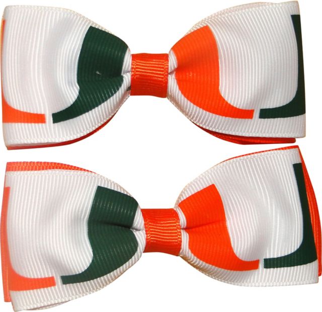 University of Miami Child Hairbow