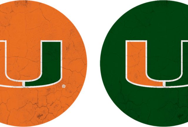 University of Miami Hurricanes Car Coasters - 2 Pack