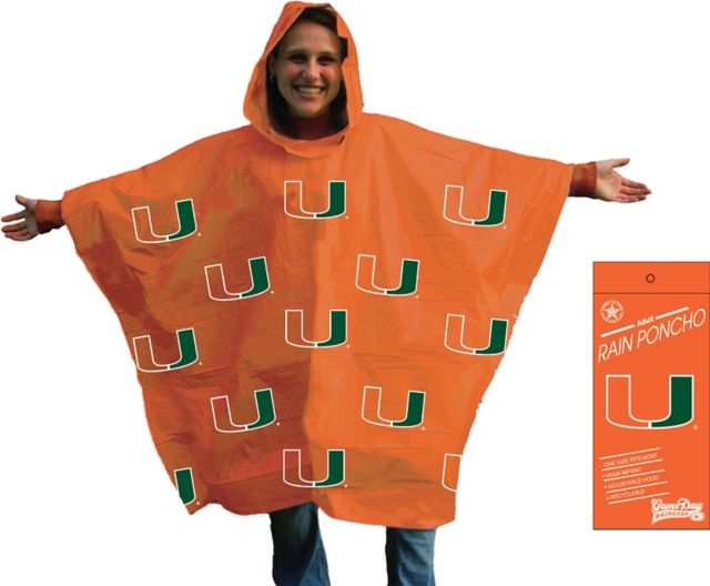 University of Miami Rain Poncho