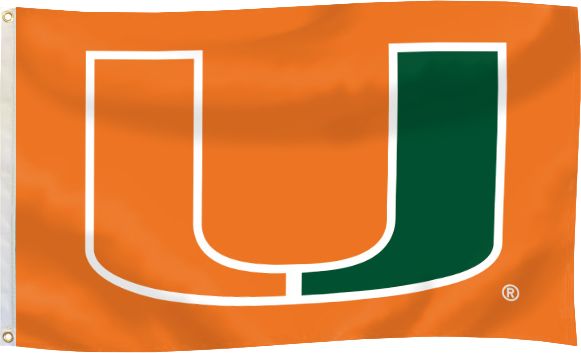 University of Miami 3' x 5' Flag