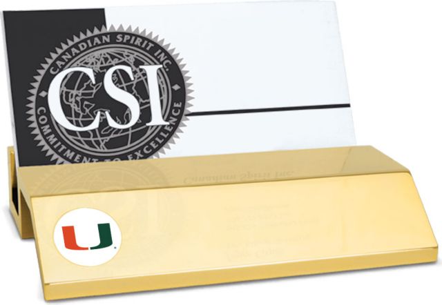 CSI Gold  Card Holder With  Colored Medallion - ONLINE ONLY