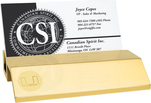 University of Miami Business Card Holder