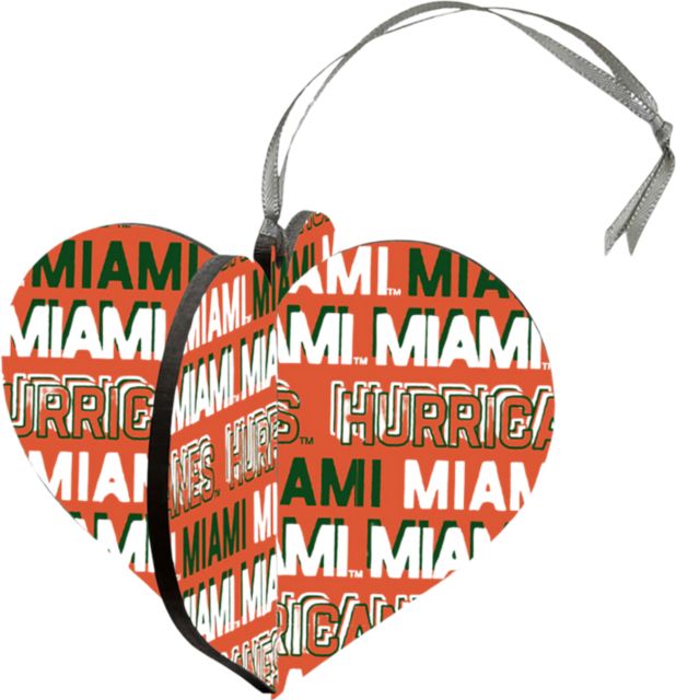 University of Miami Hurricanes 3D Round Ornament