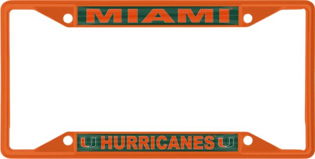 University of Miami Hurricanes License Plate Frame