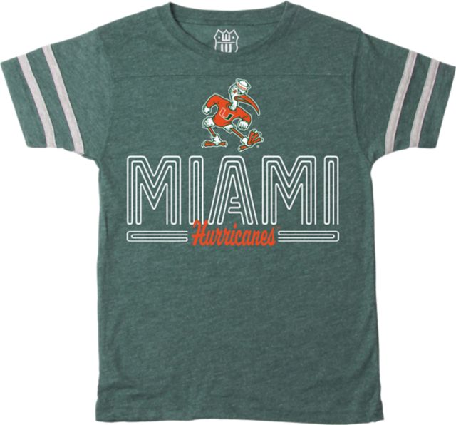 University of Miami Hurricanes Boys Backfield Short Sleeve T-Shirt