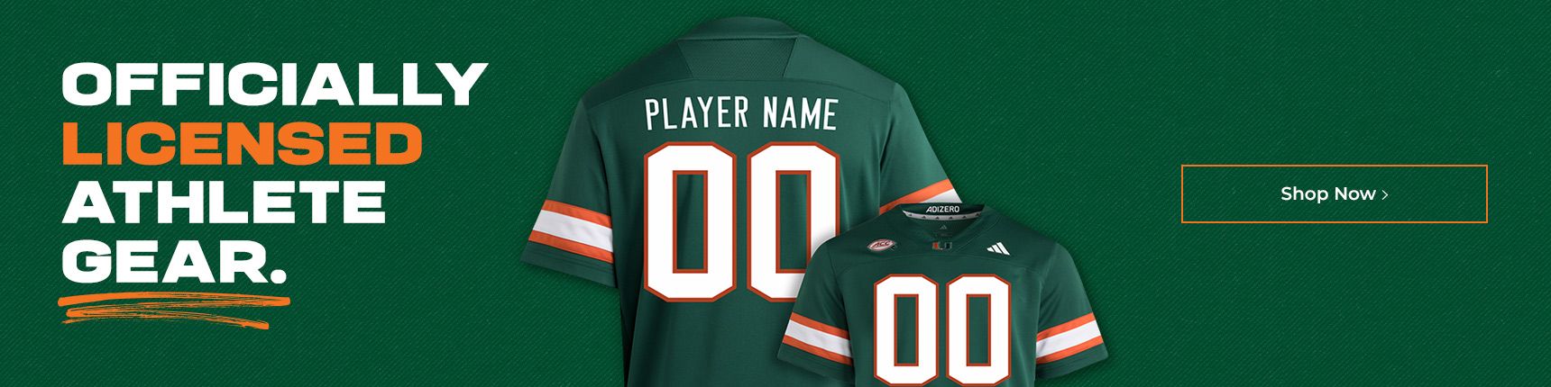 Officially licensed athlete gear.