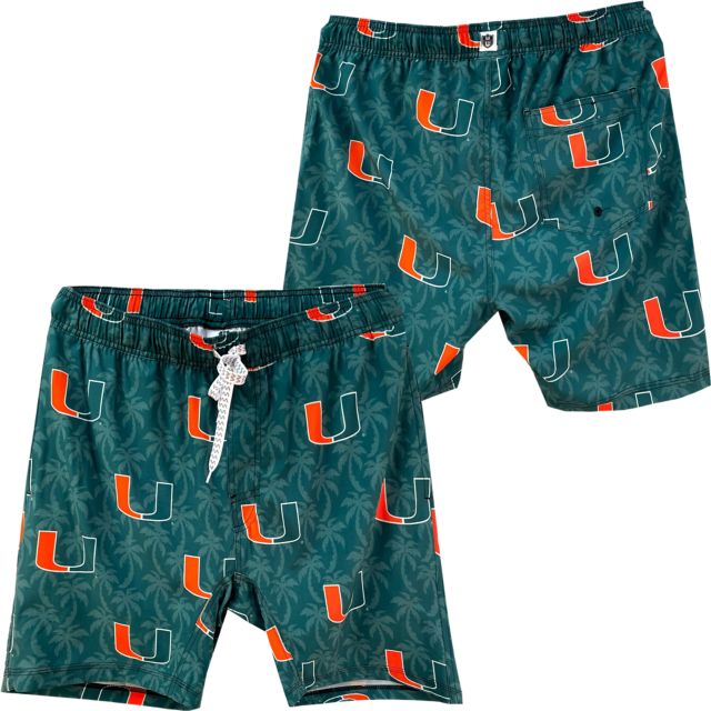 University of Miami Swim Trunks