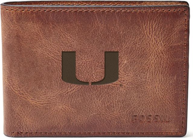 Fossil Leather Derrick Front Pocket Bifold - Brown - ONLINE ONLY