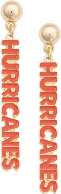 University of Miami Nameplate Earrings
