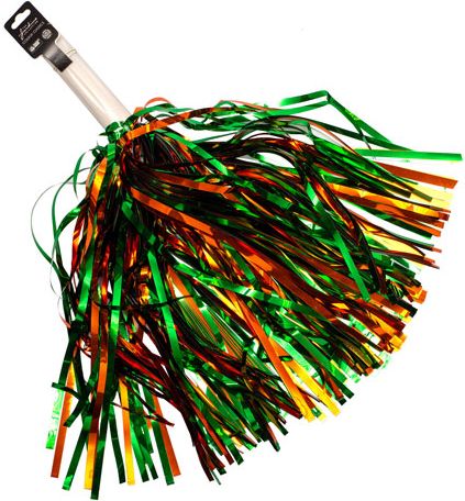 University of Miami Short Stick Shimmer Pom