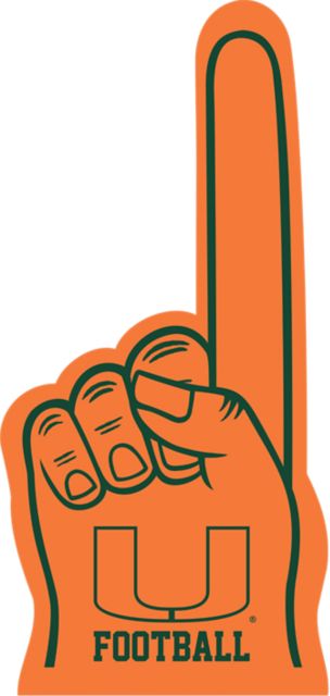 University of Miami Football 18'' Foam Finger