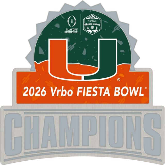 University of Miami Football 2026 Fiesta Bowl Champions Pin