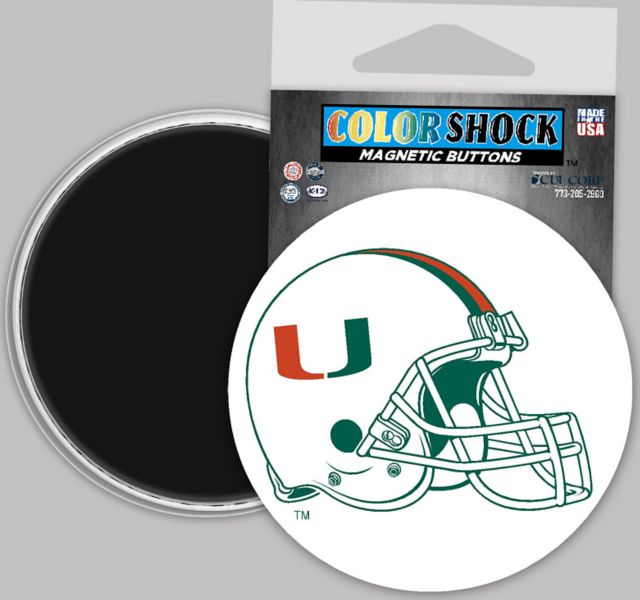 University of Miami Hurricanes 3" Button Magnet