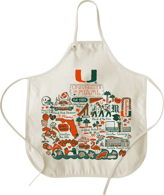 University of Miami Canvas Apron