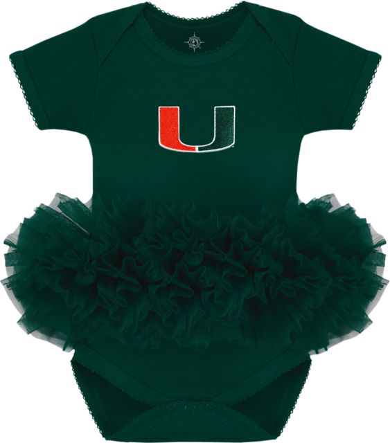 University of Miami Infant Tutu Bodysuit