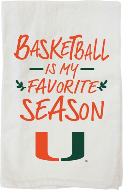 University of Miami Basketball Tea Towel