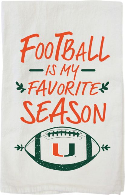University of Miami Football Tea Towel