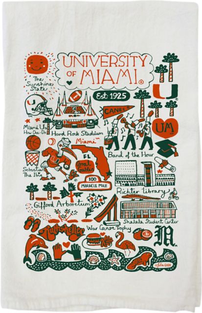 University of Miami Kitchen Towel