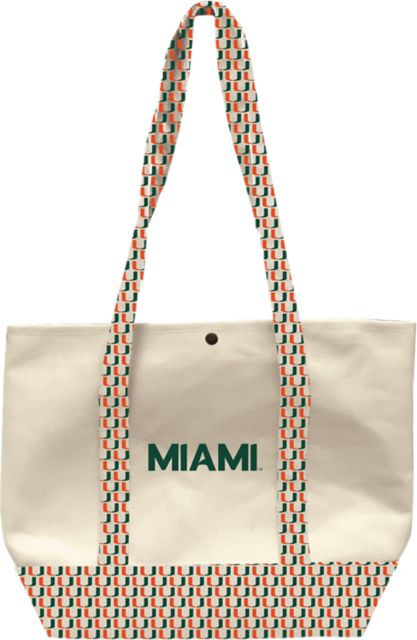 University of Miami Heavyweight Snap Tote Bag