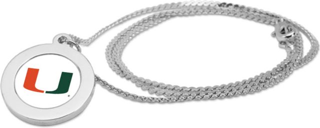 CSI Silver Pendant Necklace With Colored Medallian - ONLINE ONLY