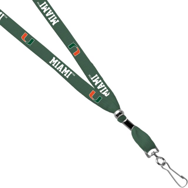 University of Miami 3/8 Swivel Hook Lanyard