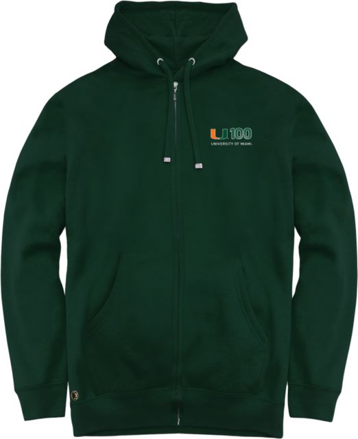 University of Miami U100 Full-Zip Hooded Sweatshirt