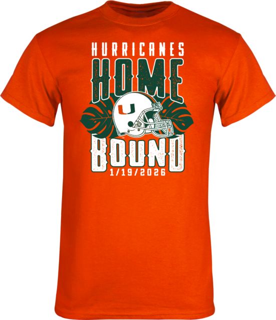 University of Miami Football 2026 National Championship Game Homebound Short Sleeve T-Shirt