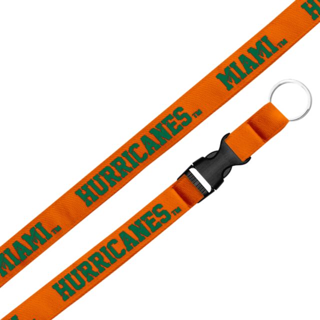 University of Miami Hurricanes 3-4'' Lanyard