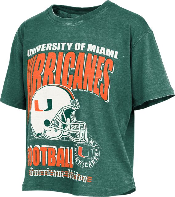 University of Miami Women's  Cropped Short Sleeve T-Shirt