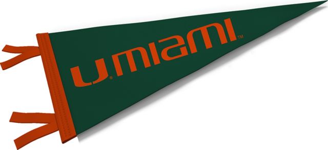 University of Miami 6'' x 15'' Pennant