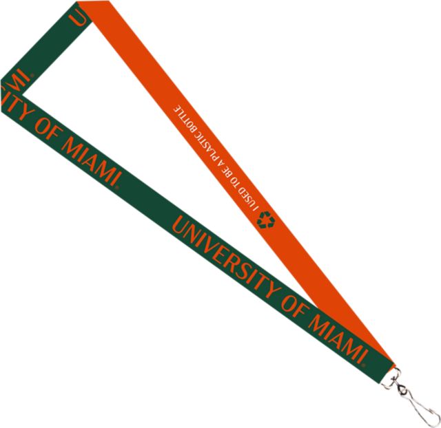 University of Miami Recycled Lanyard