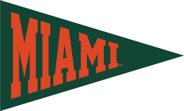 University of Miami Mini Magnet Pennant