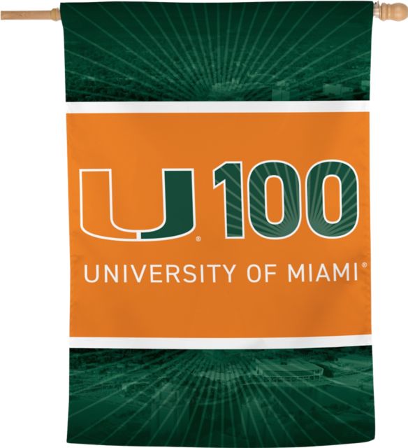 University of Miami 28x40 Vertical Banner