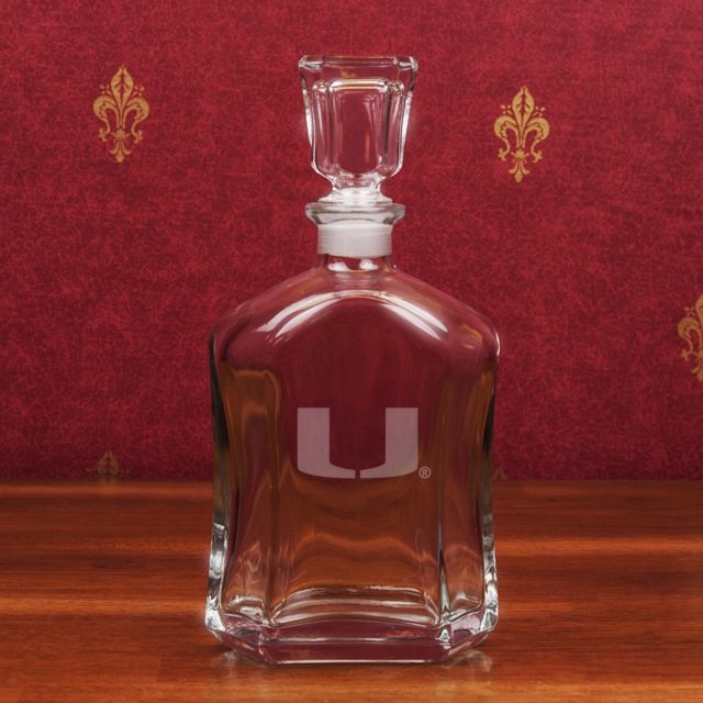 University of Miami Whiskey Decanter