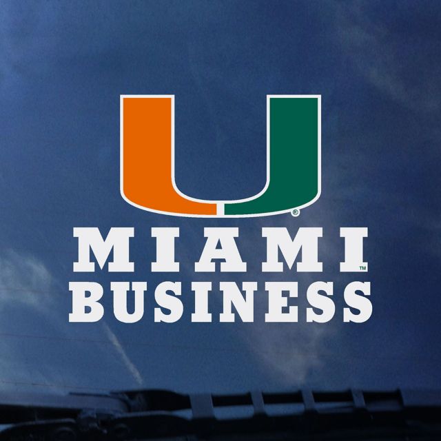 University of Miami Business Decal