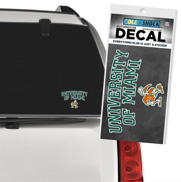University of Miami Hurricanes Decal