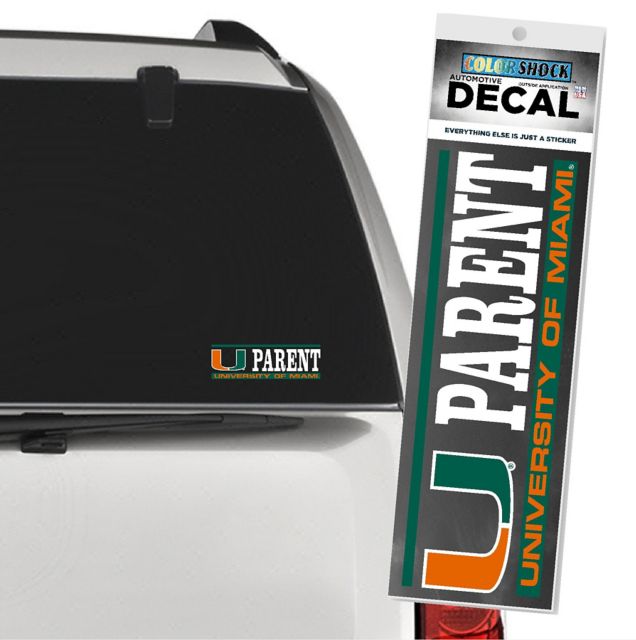 University of Miami Parent Decal