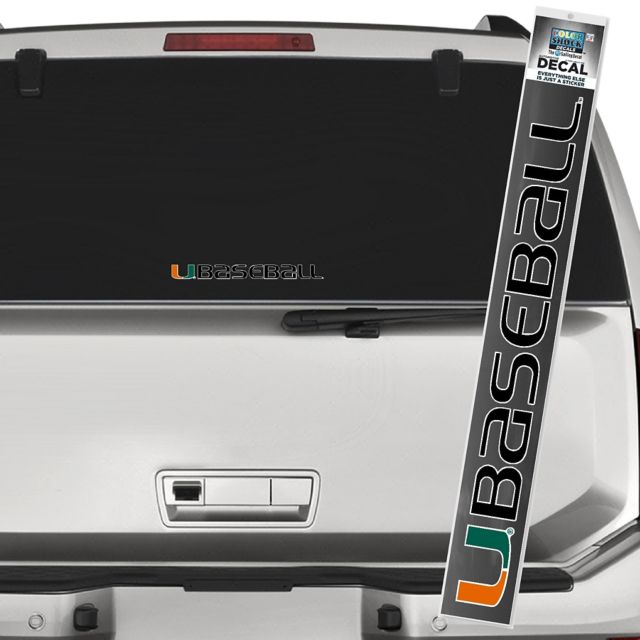 University of Miami Baseball Decal