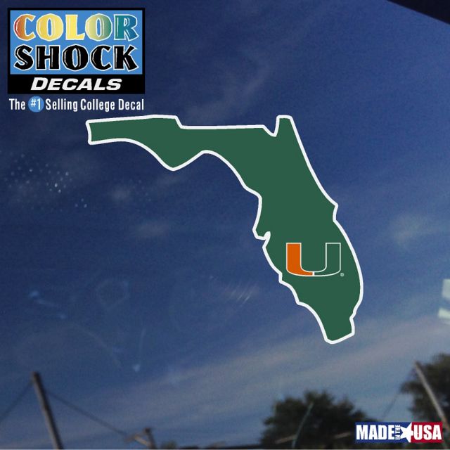 University of Miami State Decal
