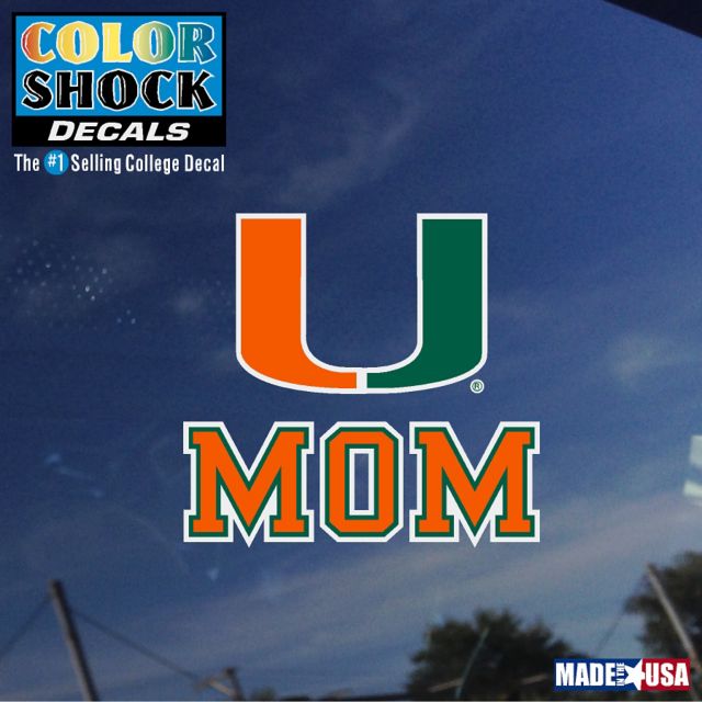 Miami Hurricanes 2 Baseball Hat Dizzler Decal