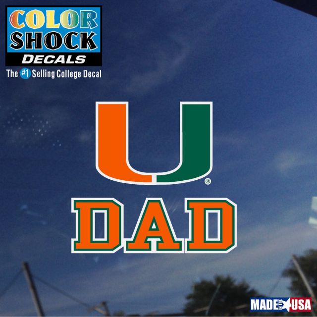 University of Miami Dad Decal
